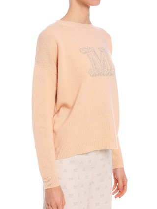 Коричневый свитер MAX MARA: фото 4 - Invogue